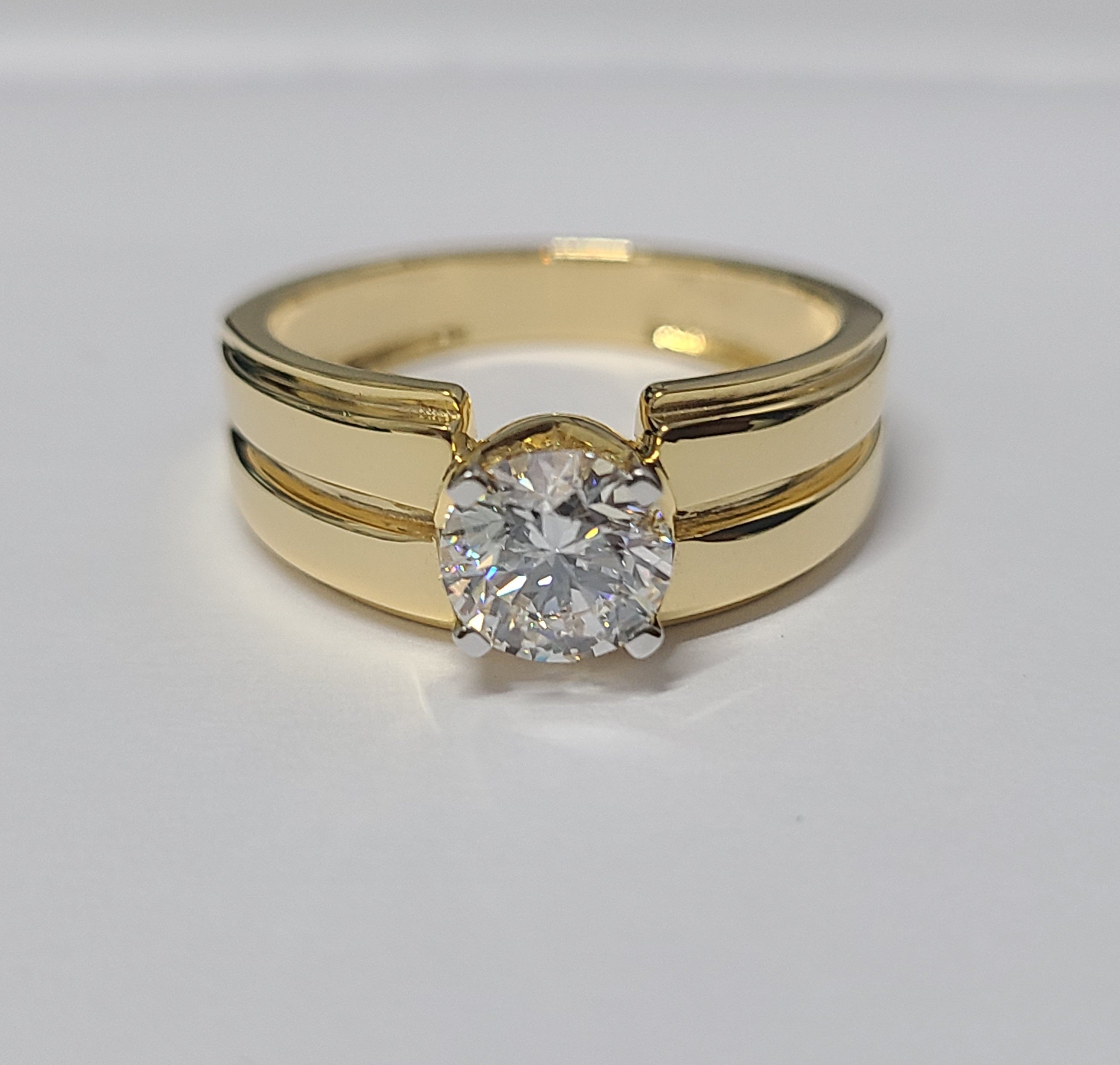 Men's 1  Carat Lab Grown CVD Diamond Ring For Engagement