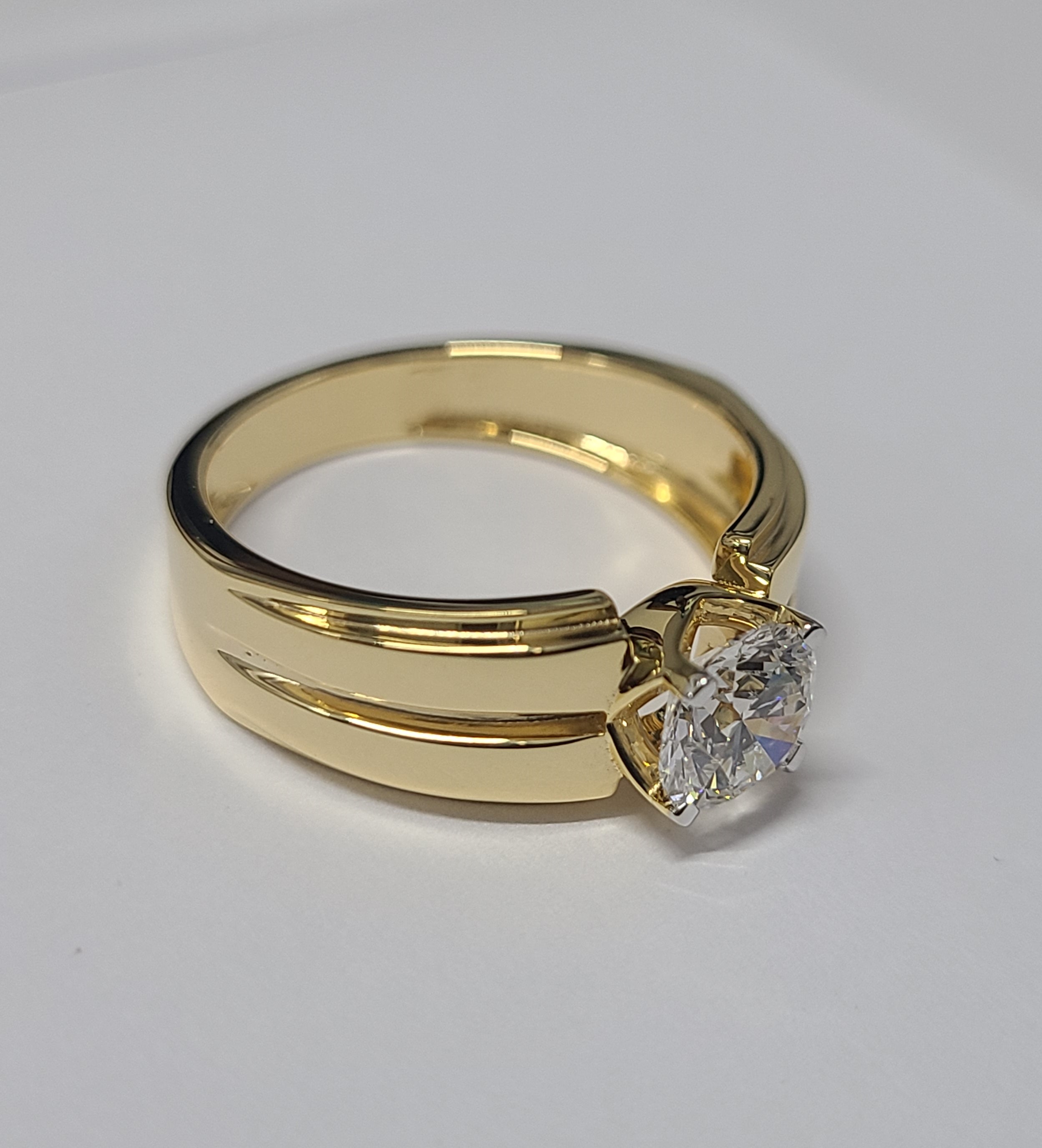 Men's 1  Carat Lab Grown CVD Diamond Ring For Engagement