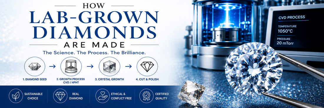 HOW LAB GROWN DIAMOND ARE MADE : MIRACLE OF SCIENCE