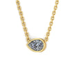 1 ct CVD Pear Shape Diamond Pendant Chian