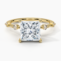 princess Shape Lab Grown Diamond Ring For Engagement Gift For Her